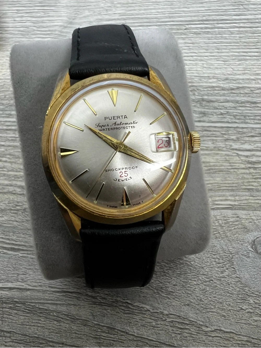 PUERTA super Automatic Swiss 25jewel men’s watch running